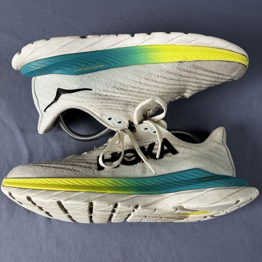 Hoka One One Mach 5 Women’s Size 9.5 White Running Fitness Shoes 1127894 WBGL